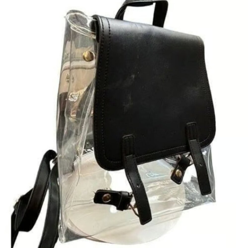 Faux Leather Mini Backpack